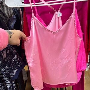 TOP Moda Pink Satin 👚